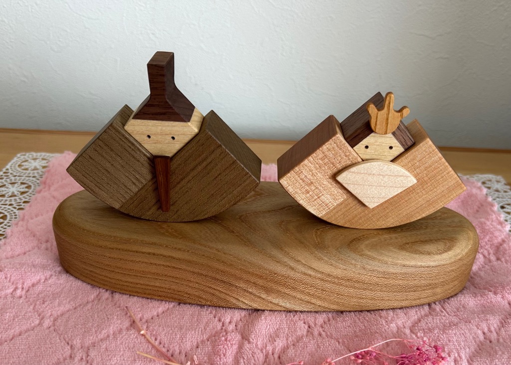 お雛さま 木のお雛さま 雛人形 木製 ひな飾り 3月節句飾り
