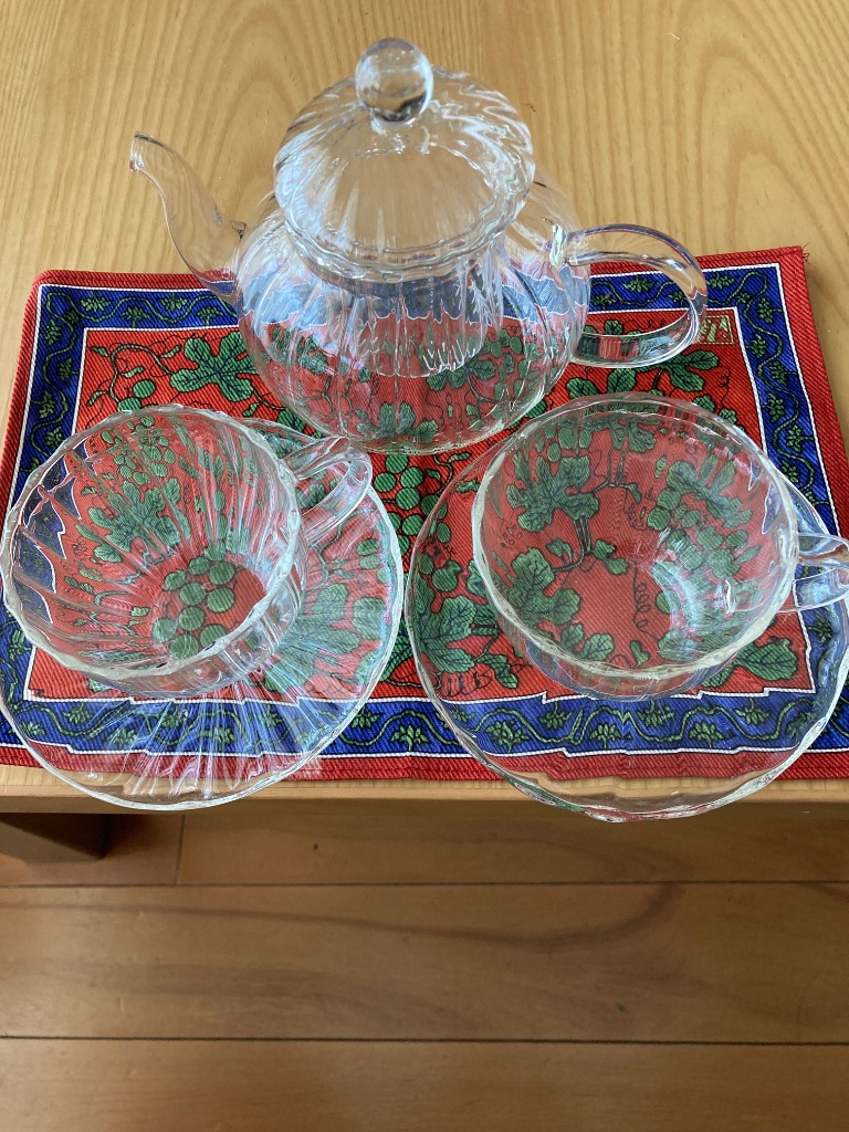 T2 TEA ガラスティーポット&amp;カップ AU発☆T2 Tea ティーツーティー☆ティーポット＆カップセット