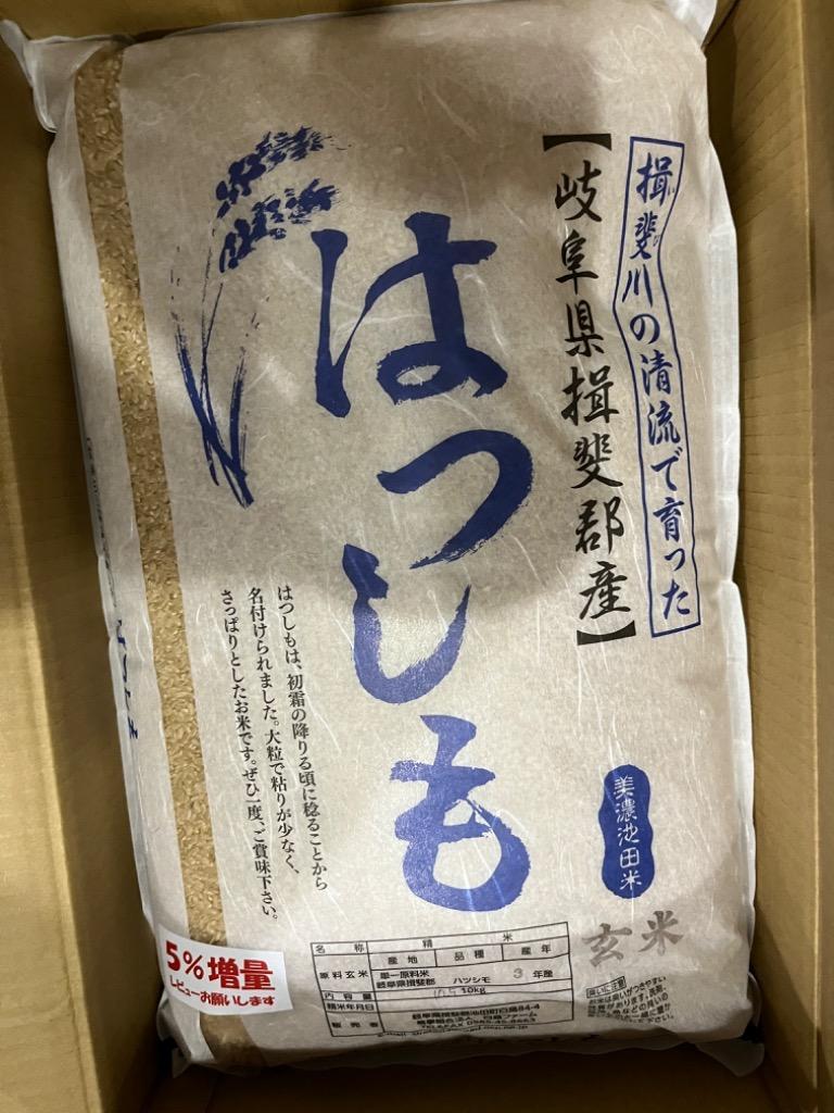 令和６年産 特別栽培米 岐阜県産 ハツシモ 玄米10Kg（レビューで増量） 【送料無料】北海道・沖縄・離島は追加送料