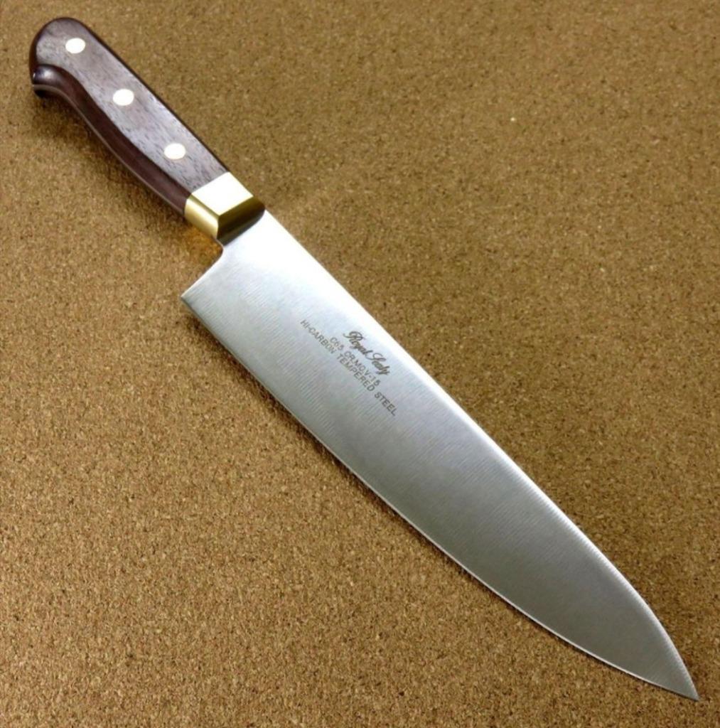 包丁 牛刀 20cm (200mm) 関の刃物 Proline 8Aステンレス鋼 真鍮口金