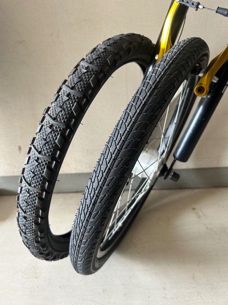 自転車 タイヤ 2本セット 16インチ 18インチ 20インチ 黒 ブラック