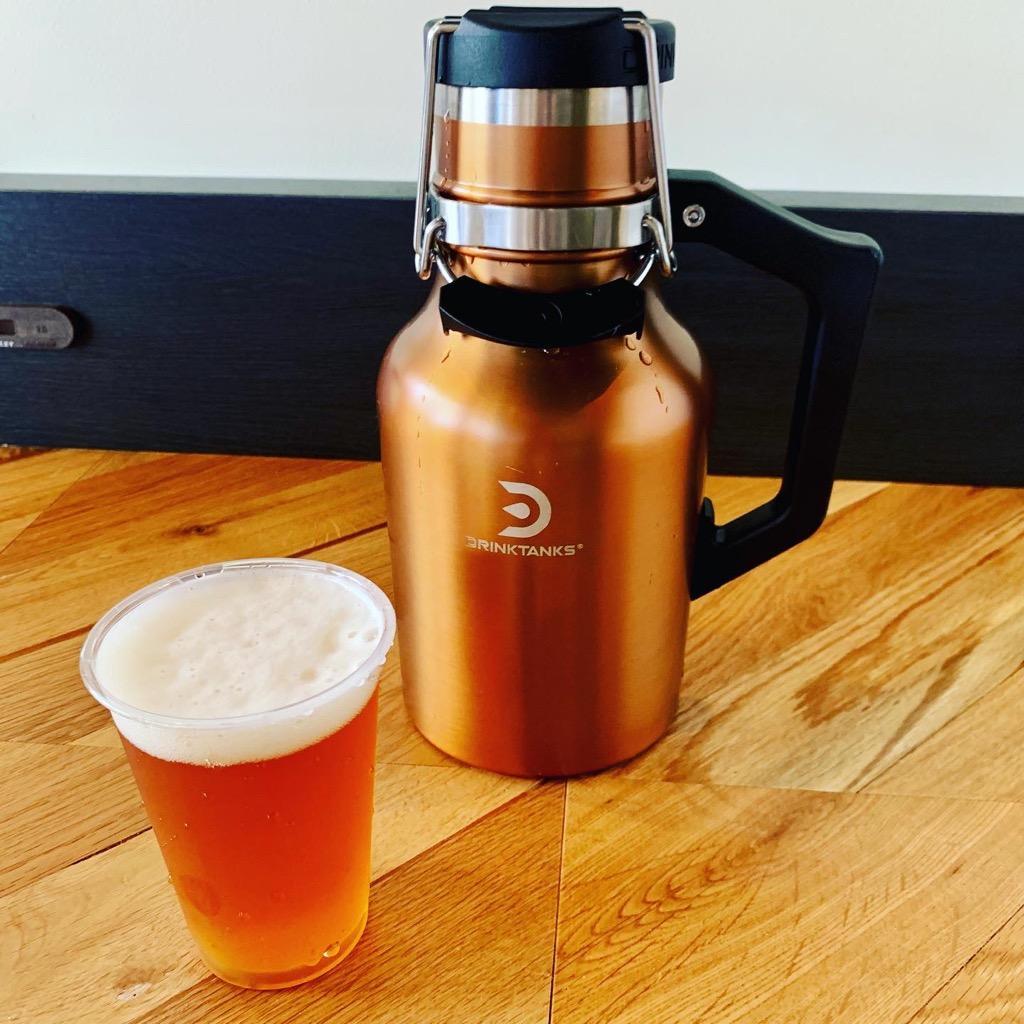 DrinkTanks 真空断熱グラウラー 32oz（940ml） 炭酸飲料対応