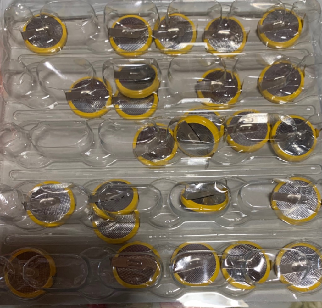 CR2032 タブ付き ボタン電池 25個 コイン電池 ファミコン