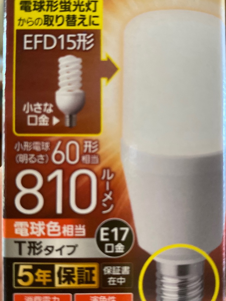 Panasonic LDT6L-G/S/T6 A LED電球 10個入 Panasonic パナソニック T形LED電球 LDT8D-G/S/T6 (LDT8DGST6