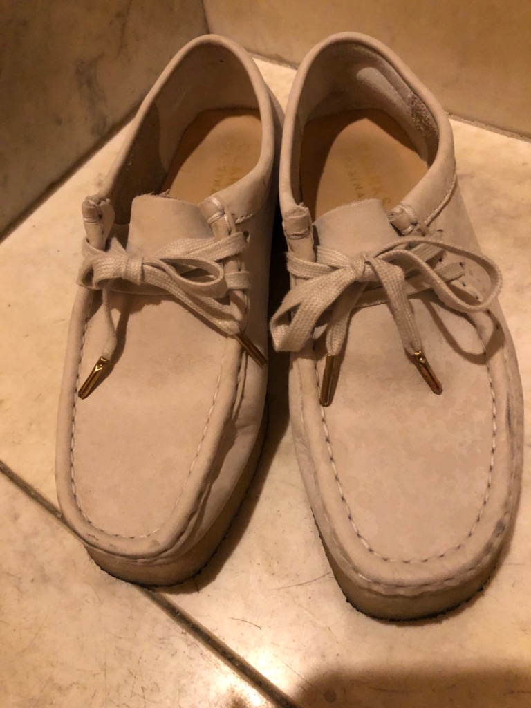 ⭐︎美品⭐︎ CLARKS ORIGINALS モカシン 24cm CLARKS ORIGINALS モカシン ベージュ 6.5 - メルカリ