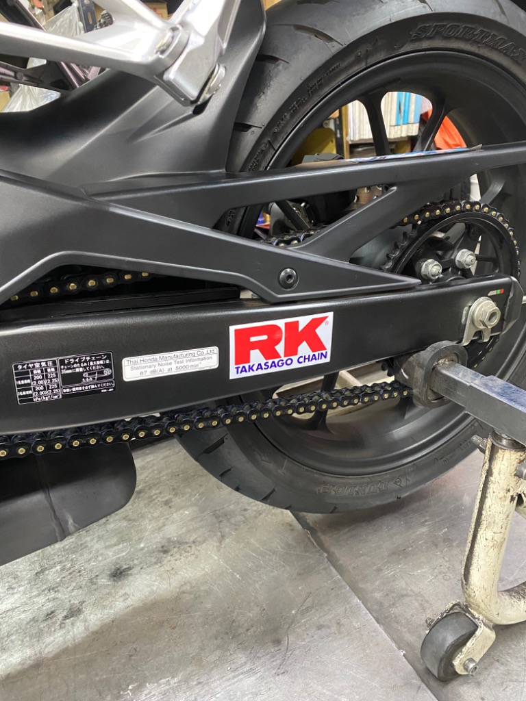 RK ドライブチェーン RXW Series 428RXW カラー:ED BLACK 長さ(リンク