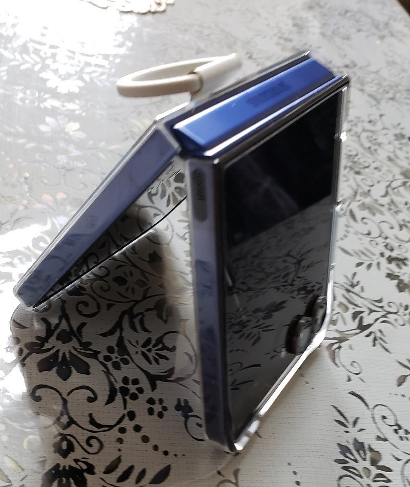 Galaxy Z Flip7 ケース 純正 クリアケース リング付 EF-QF766