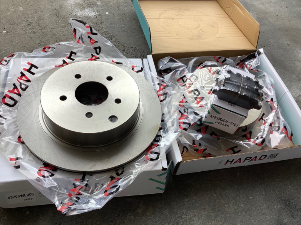 HAPAD ブレーキローター &ブレーキパッドフルセット ホンダ（HONDA） HAPAD フロント ブレーキパッド + ブレーキローター 2