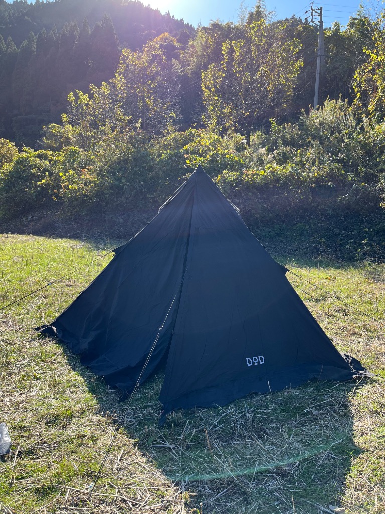 DOD MUSHA ムシャテント T1-819 一人用 テント ブラック 黒 ムシャテント（ブラック） T1-819-BK - DOD（ディーオーディー）【公式