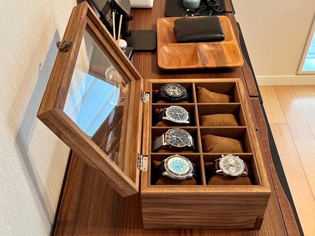 時計ケース 8本 木製 引き出し付き 腕時計収納 高級感 ジュエリー 