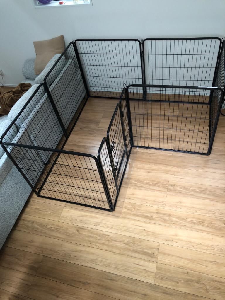 FEANDREA ペットサークル 犬猫兼用 ペットフェンス 全成長期使用
