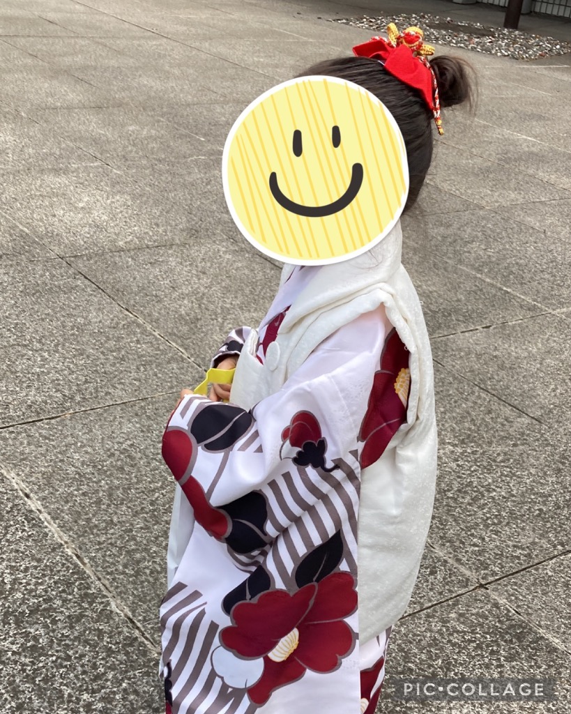 被布 椿柄の七五三着物3歳 女の子(被布)フルセット（ブルー系 ）｜女の子(