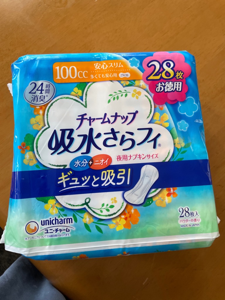 チャームナップ 吸水さらフィ 多くても安心用 羽なし 100cc 29cm