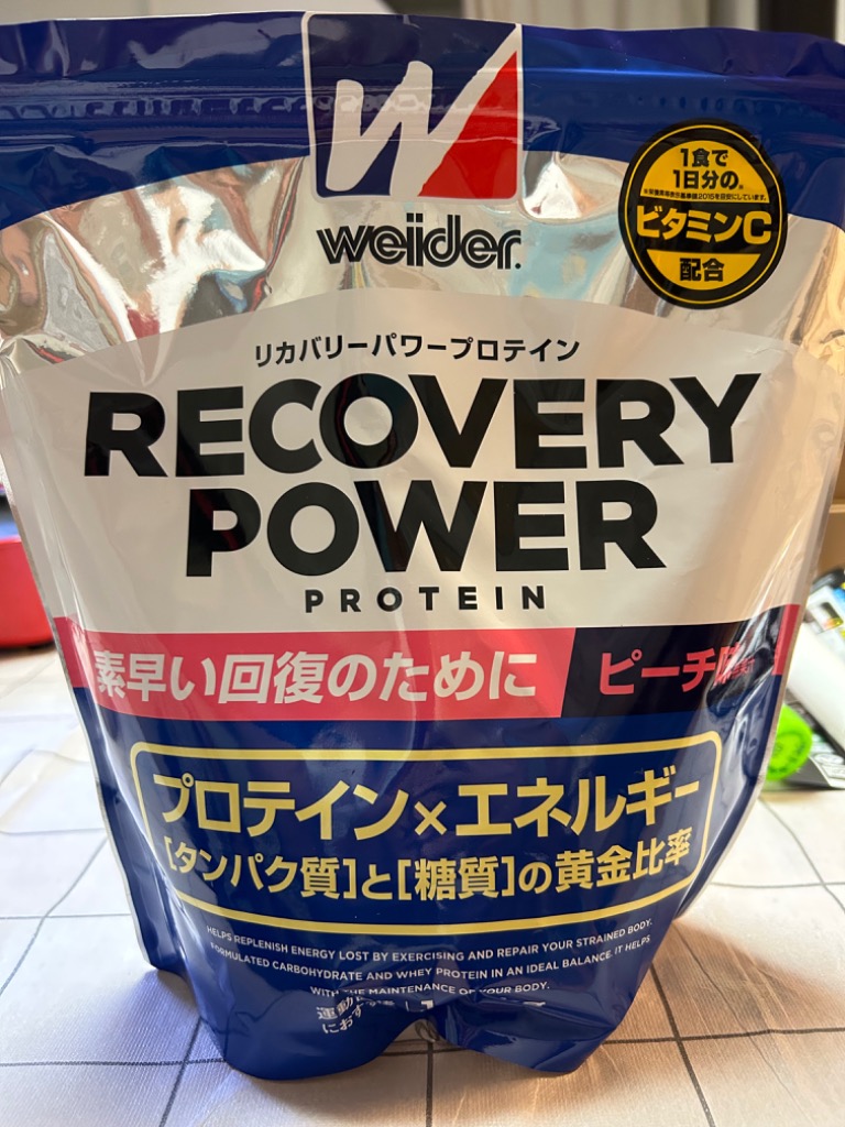 ウイダー リカバリーパワープロテイン ピーチ味 / ウイダー