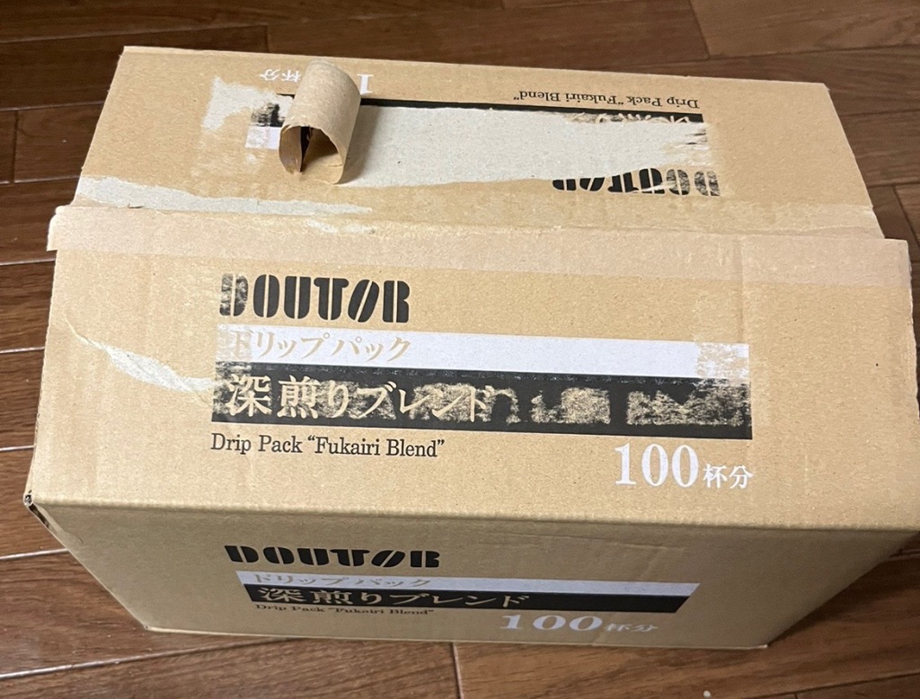 深煎り　ドトール　ドリップコーヒー　100パックx2箱 Amazon.co.jp: ドトール コーヒー ドリップパック 深煎り