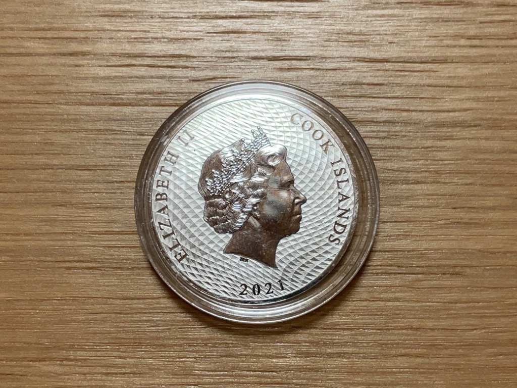 クックアイランド銀貨 (帆船) 1オンス 2021年製 純銀 コイン シルバー