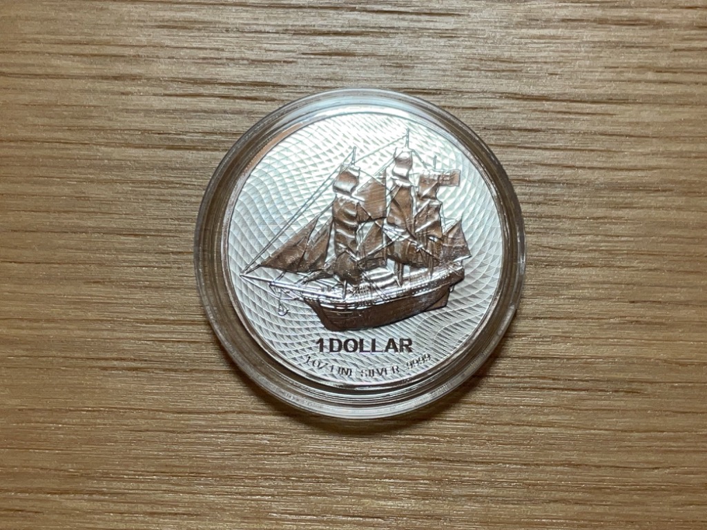 クックアイランド銀貨 (帆船) 1オンス 2021年製 純銀 コイン