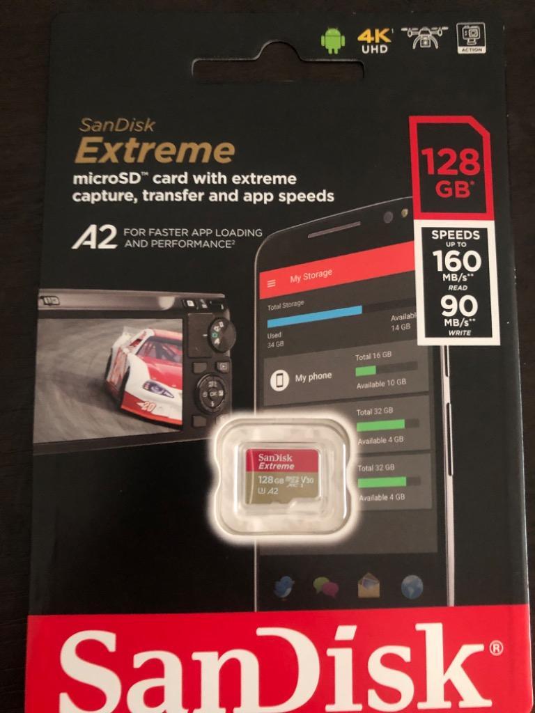 microSDXCカード 128GB SanDisk Extreme V30 A2 R:190MB/s W:90MB/s UHS-I U3  Class10 海外パッケージ SATF128NA-QXAA ゆうパケット送料無料 :SATF128G-QXVF:spdshop - 通販 -  Yahoo!ショッピング