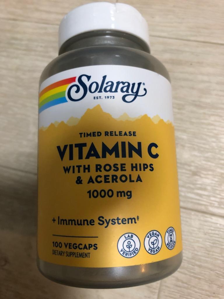 ソラレー ビタミンC with ローズヒップアセロラ タイムリリース 1000mg 100粒 Solaray サプリ 健康 アメリカ  :SO-04450:アメリカサプリ専門スピードボディ - 通販 - Yahoo!ショッピング