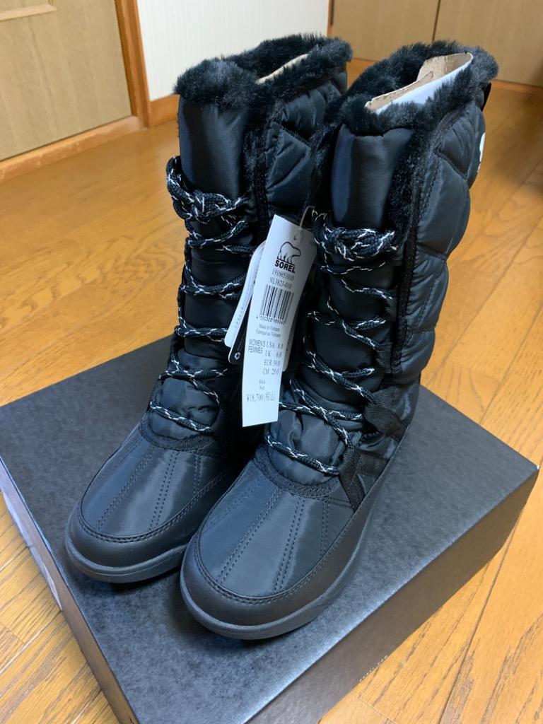 SOREL ソレル ウィットニー II トール レース ブラック レディース