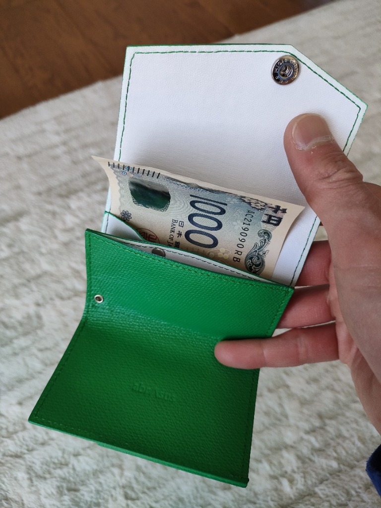 abrAsus 小さい財布 abrAsus（アブラサス）レディース 三つ折革財布