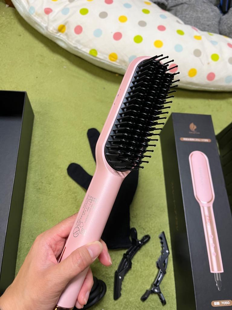 Amazon | ストレートブラシ ヘアアイロン マイナスイオン千万級
