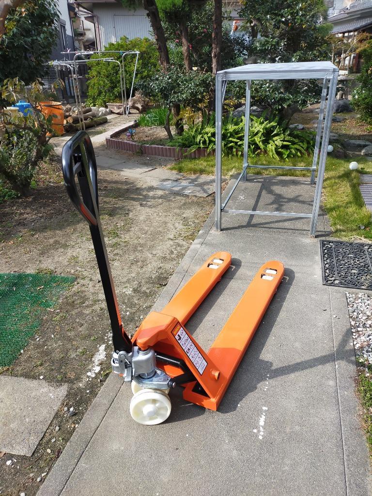 個人宅配送不可 低床式ハンドリフト 耐荷重 2t 1ヶ月保証 W550mm