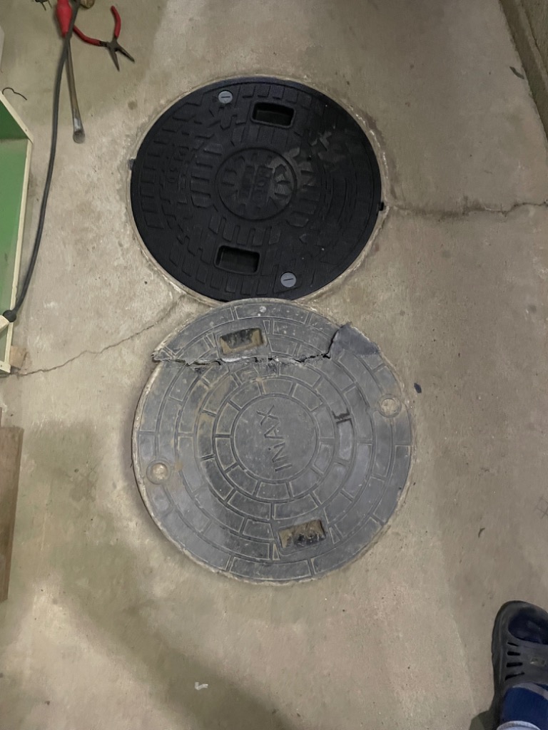 城東 マンホール蓋 ロック付 450型 (直径496mm耐荷重1000kg) JM-450C-1