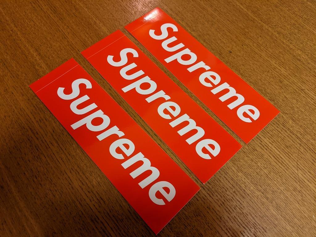 正規品 シュプリーム Supreme Box Logo Sticker 3P PACK SET ボックス