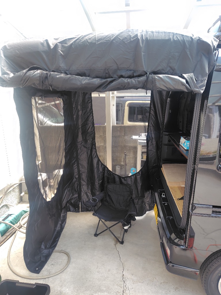 車　かぶせるだけ　テント　着替え　キャンプ　車中泊　防災　バックゲートテント stakeholder_st08061