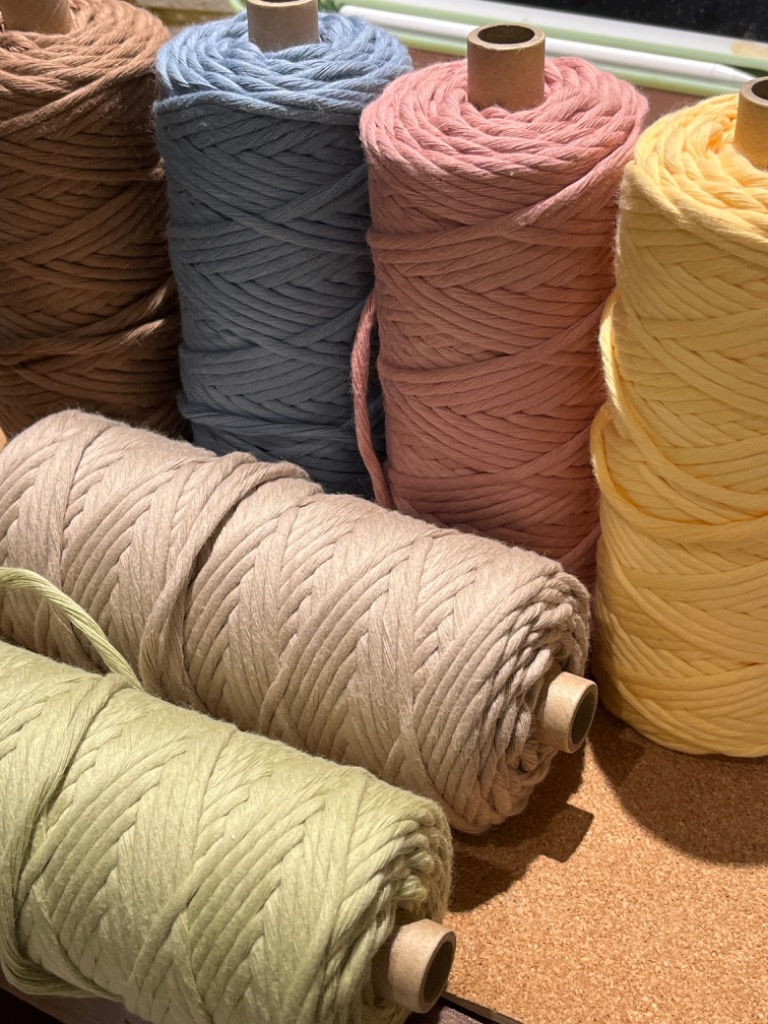 Stella Sea Fibers】3.5mm スモークブルー 100m 約250g 1本撚り