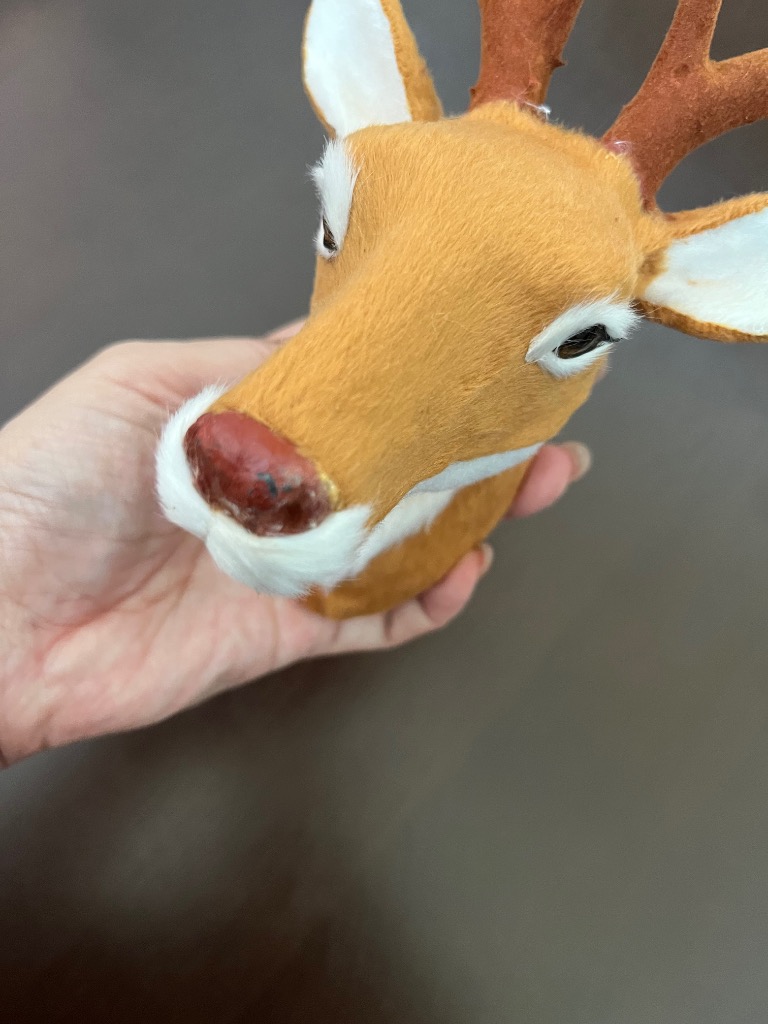 動物モデル 鹿の頭モデル 壁に掛け インテリア 約13×18×27cm