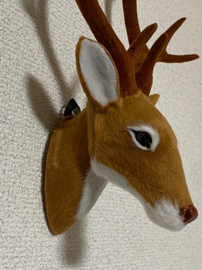 動物モデル 鹿の頭モデル 壁に掛け インテリア 約13×18×27cm