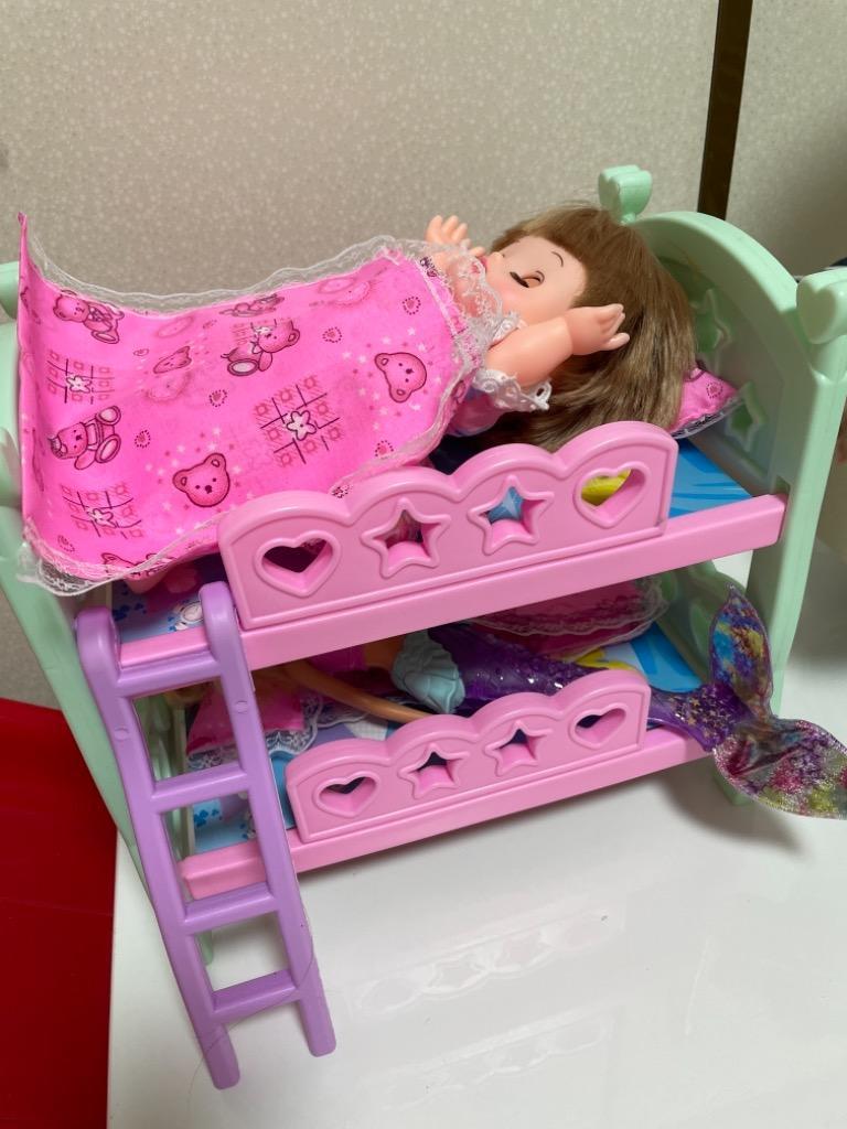 赤ん坊 人形 ミニチュア 二段ベッド プラスチック ドールハウス 家具 
