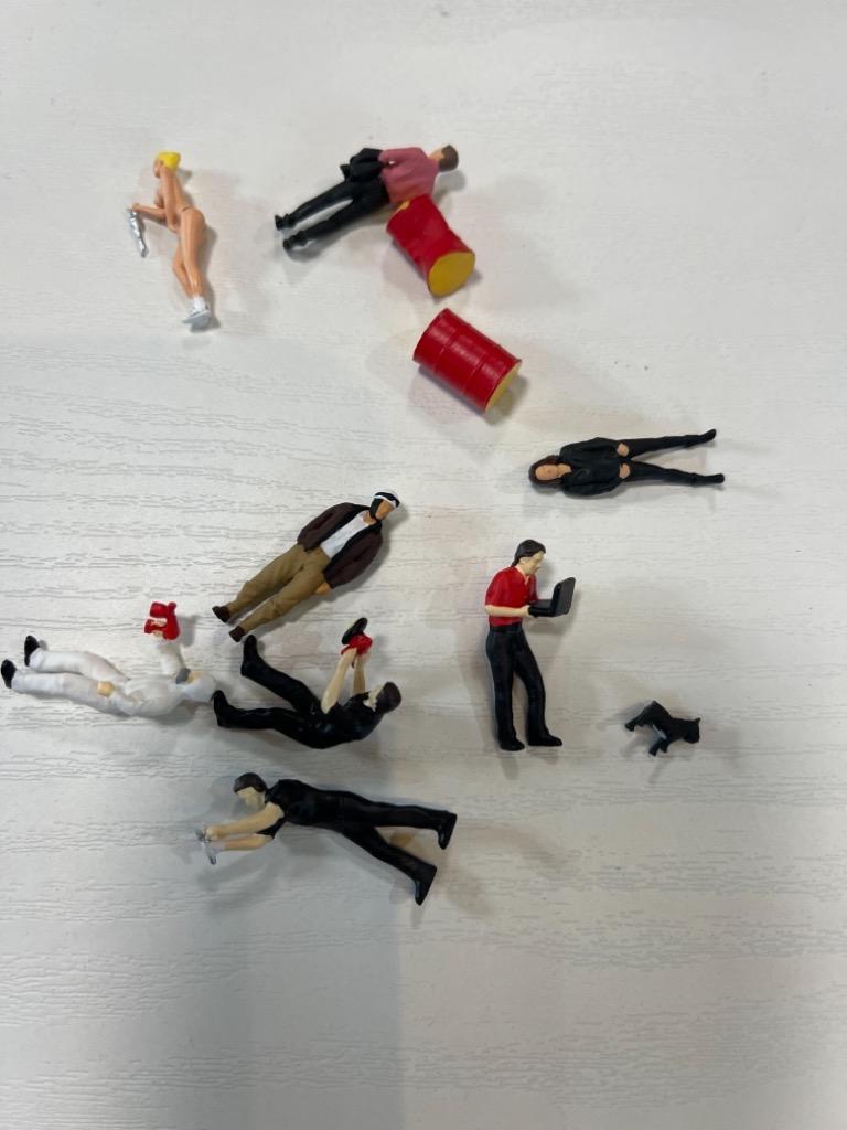 ミニチュア フィギュア人形 1:64 1セット 情景コレクション 人形 人間