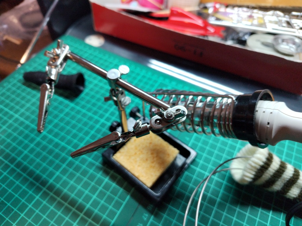 はんだごて サポートスタンド クリップルーペ付き STRAIGHT/19