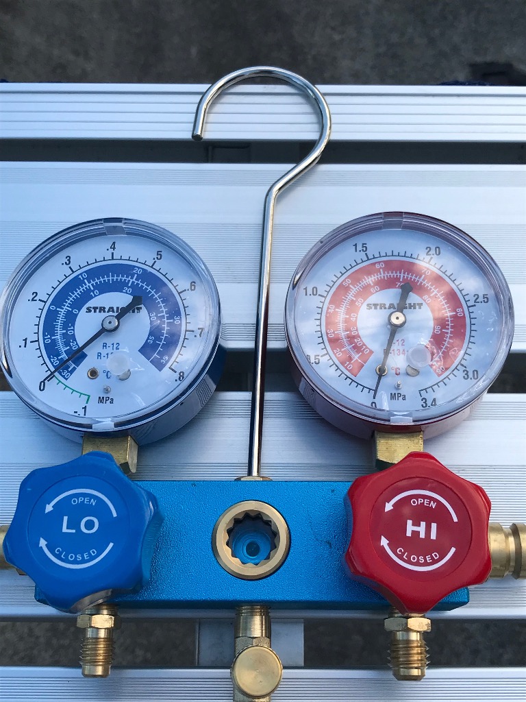 マニホールドゲージセット HFC-134a STRAIGHT/27-234 (STRAIGHT