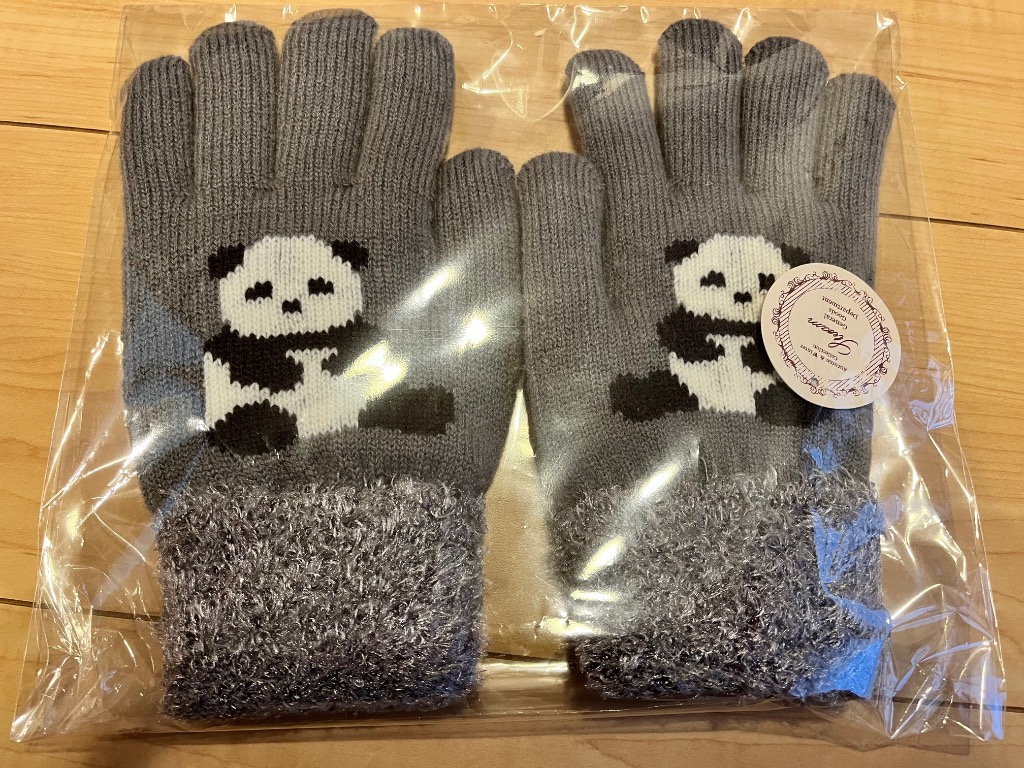 手袋 レディース 暖かい 防寒 おしゃれ かわいい 冬 パンダ 内ボア 