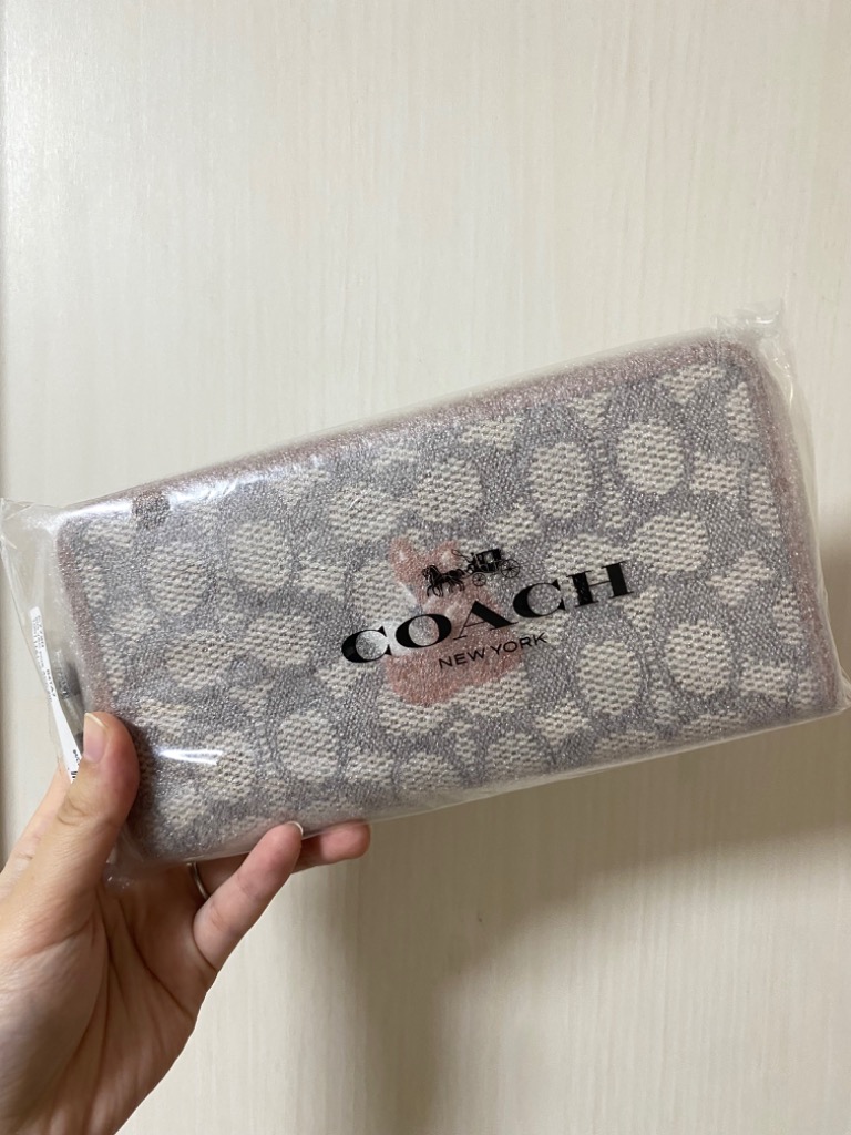 COACH コーチ 財布 長財布 シグネチャー テキストタイル ジャカード