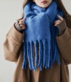 フリンジ マフラー レディース ふわふわ ボリューム 大判【wwj-11