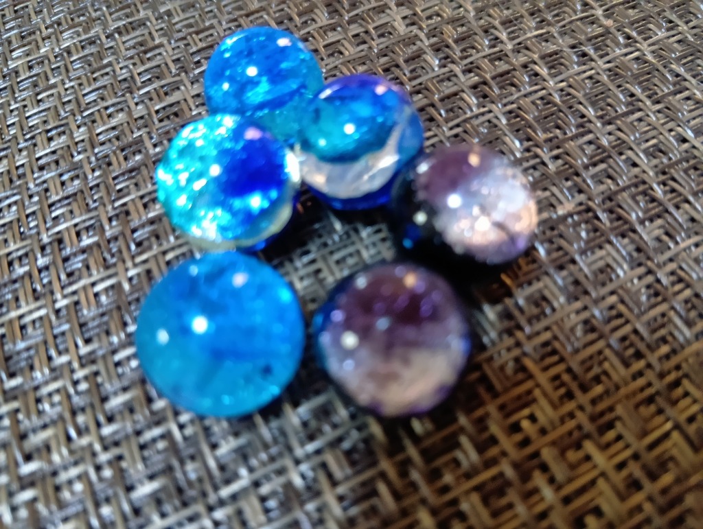 ホタルガラス ミヤコマリン 14mm±0.5mm 粒売り 蓄光とんぼガラス