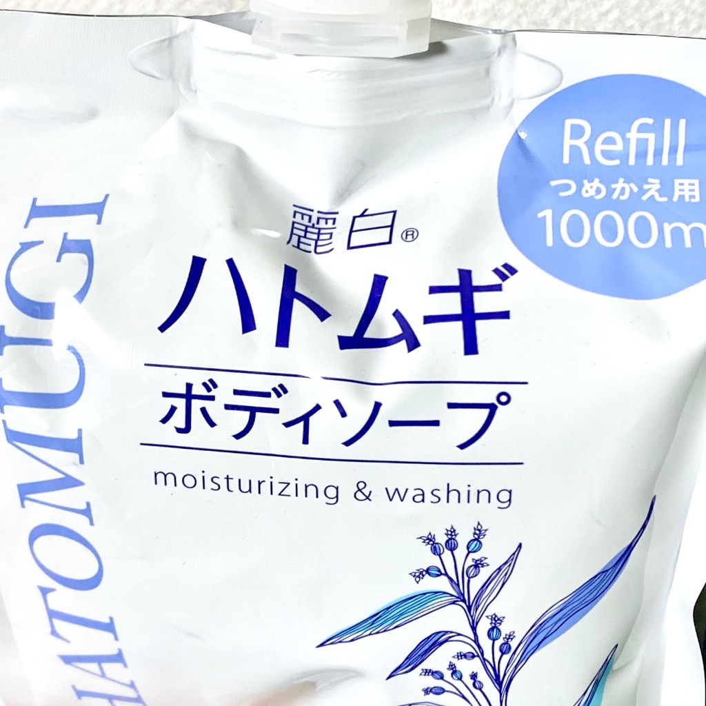 麗白 ハトムギボディソープ 詰替用 大容量サイズ 1000ml : サン