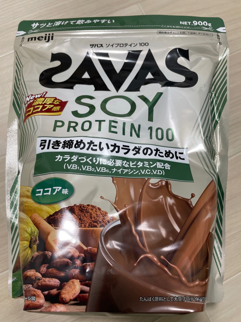 ザバス　SAVAS ソイプロテイン　ココア味　3個セット ザバス ココア味 SAVAS ソイプロテイン 900g : SHOP CONA - 通販