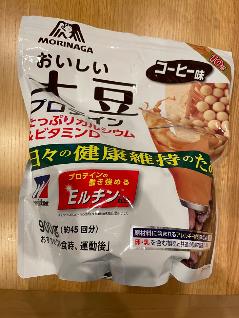 ◇森永 おいしい大豆プロテイン コーヒー味 900g : 4902888728358 