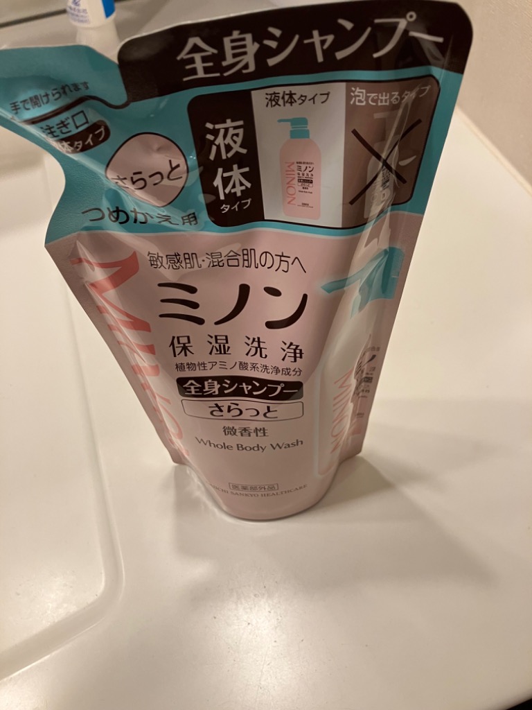 MINON ミノン 全身シャンプー さらっとタイプ 詰め替え 380ML