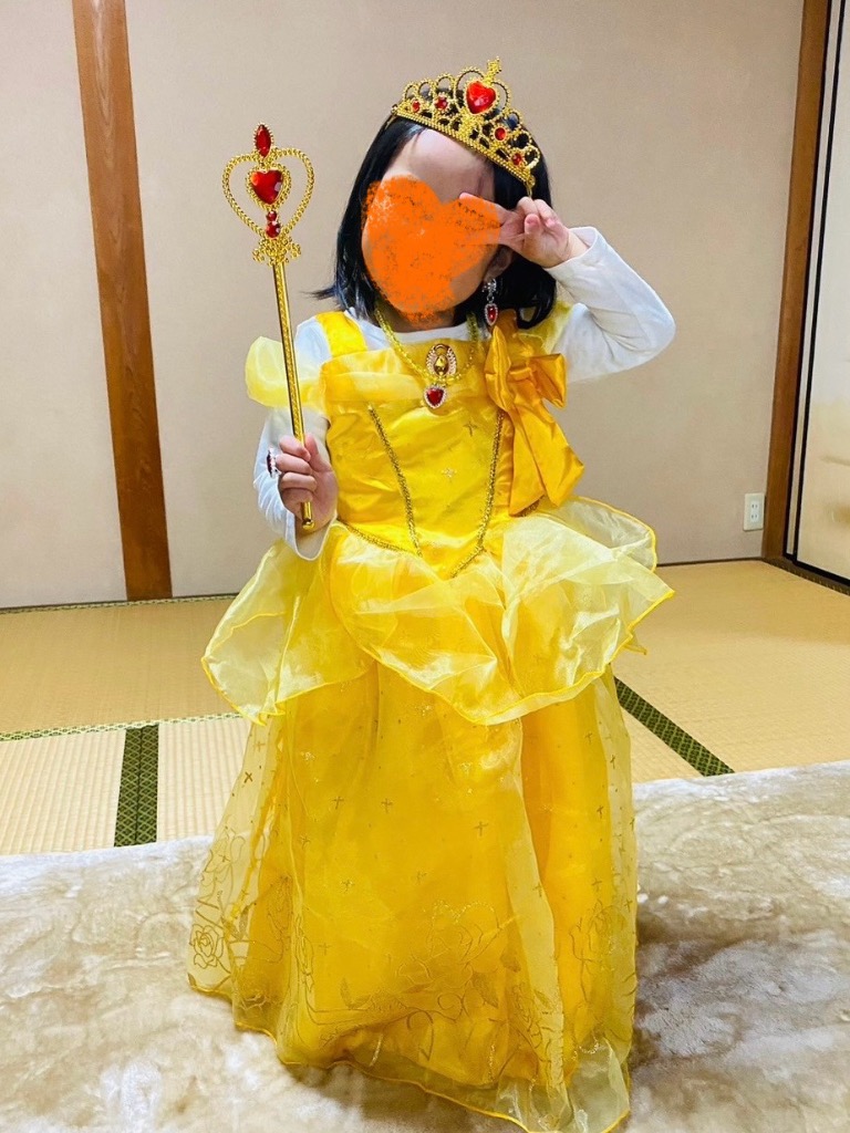 ベル ドレス プリンセス 子供 ハロウィン コスプレ 衣装 仮装