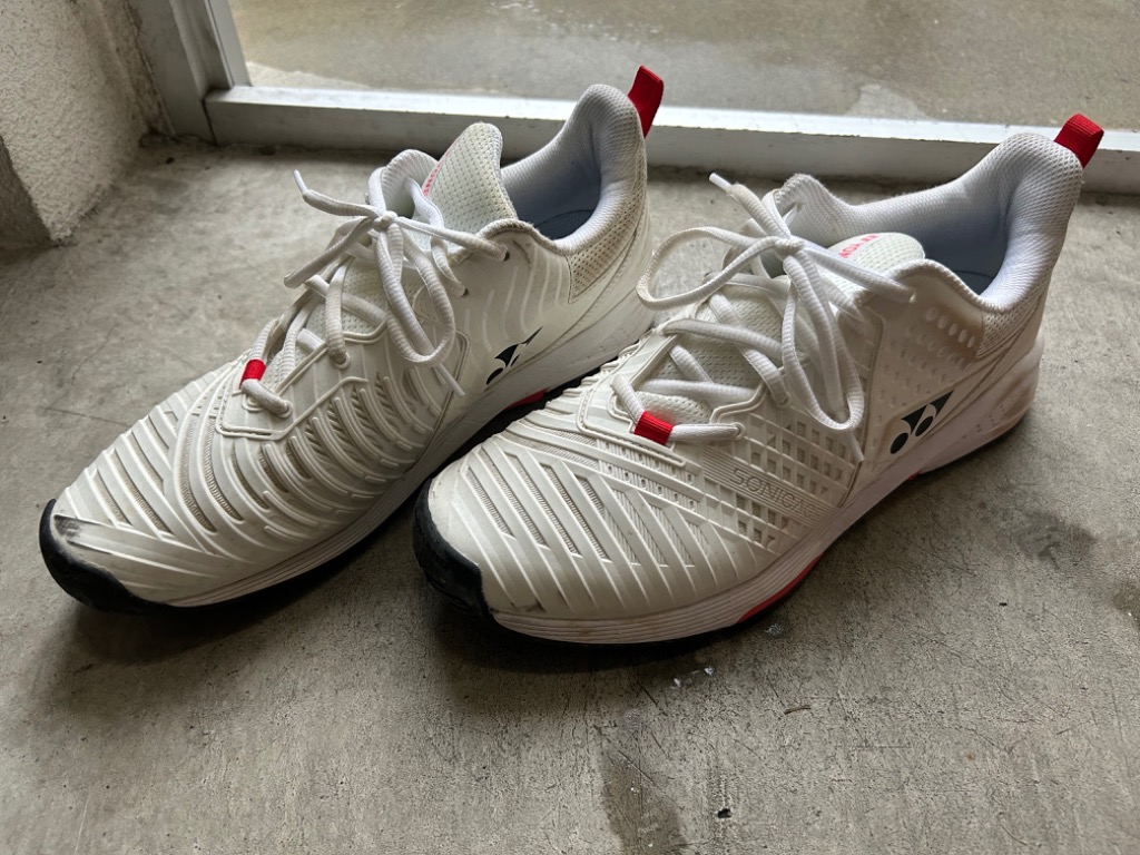 【SHTS3MGC(713) 25.5】YONEX(ヨネックス) テニスシューズ　パワークッション ソニケージ3メンGC　レッド/ホワイト　新品未使用 YONEX ヨネックス テニスシューズ メンズ パワークッションソニ