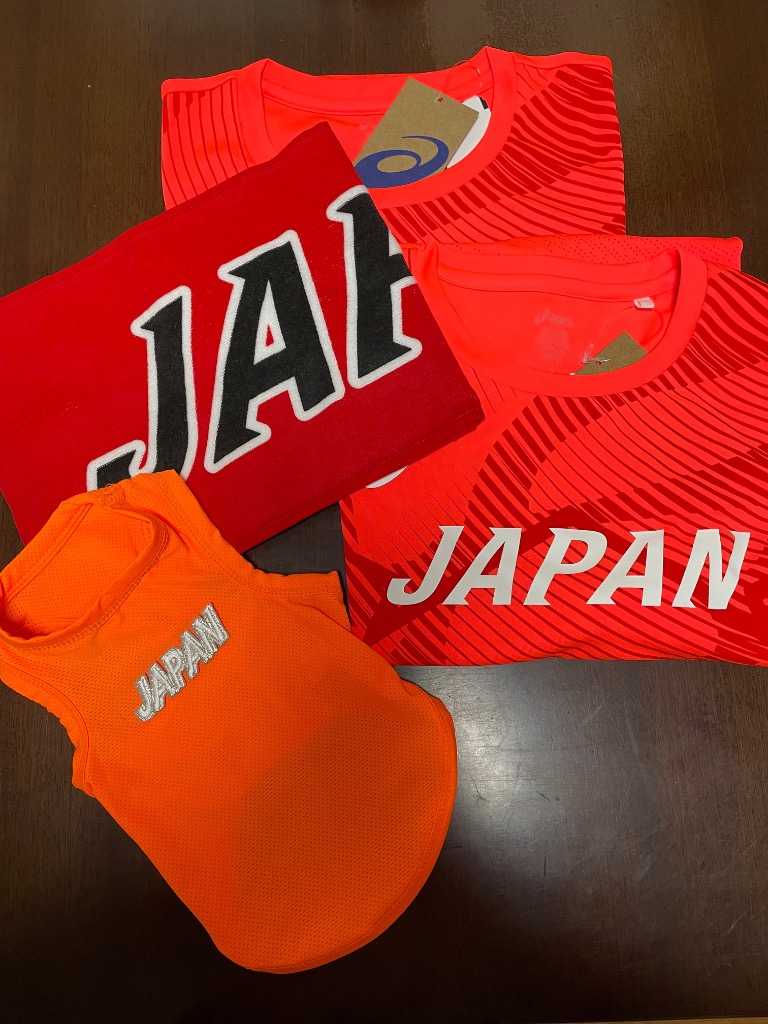 ア*ル様 ASICS 陸上日本代表　シャツ 2091A855 オレンジ L 8905563_1_m.jpg