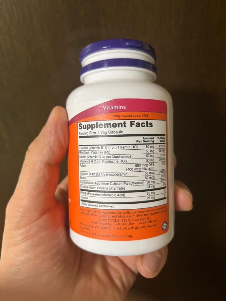ビタミンB-50 100粒 カプセル NOW Foods ナウフーズ :733739004208:SUPLA ヤフー店 - 通販 -  Yahoo!ショッピング