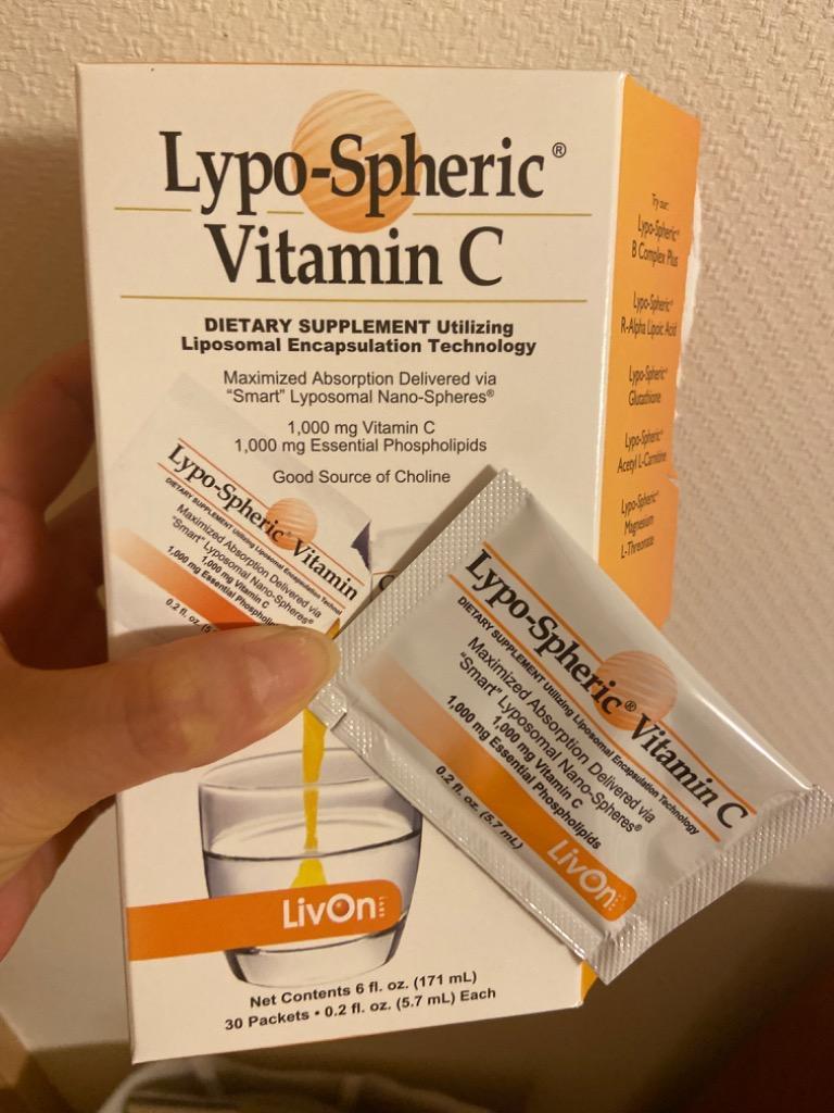 LivOn Labs リポスフェリック ビタミンC 1000mg 30個入り 包み Lypo